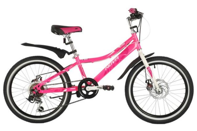 Велосипед NOVATRACK 20" ALICE розовый (сталь)